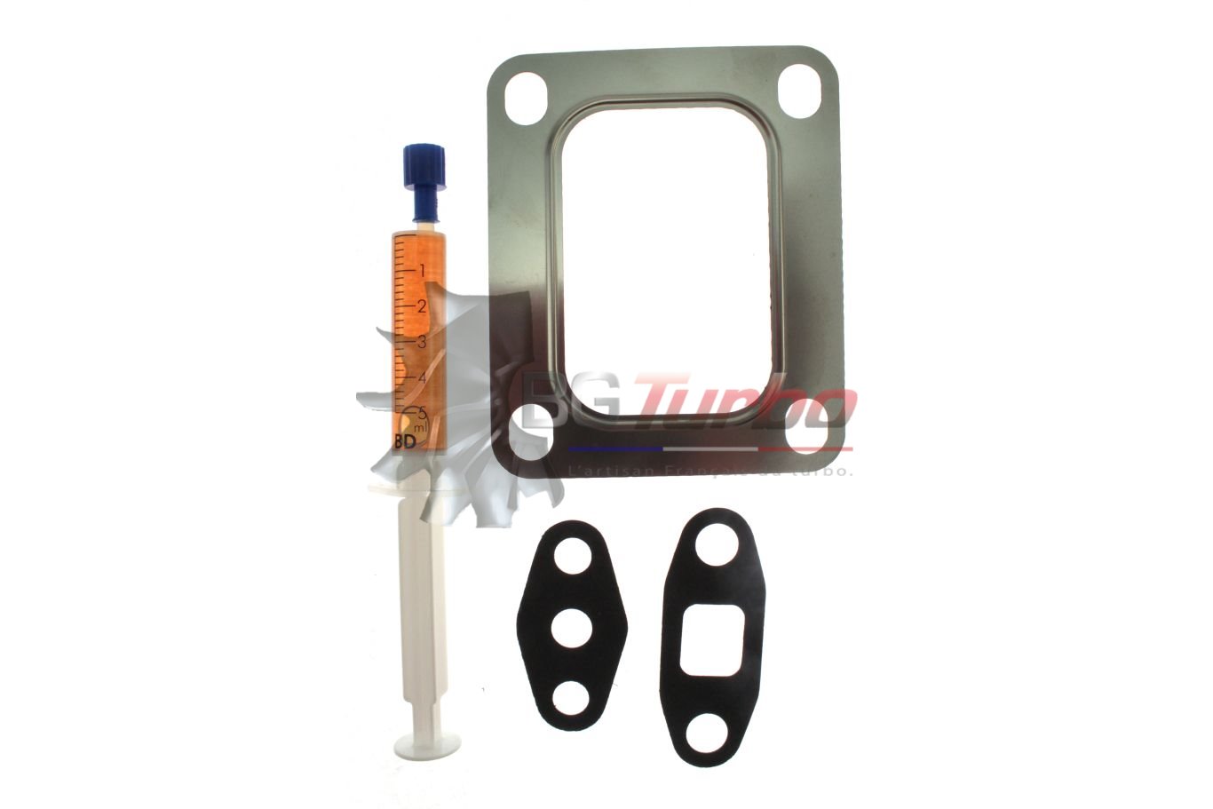 Turbo PIECES DETACHEES - NEUF - KIT JOINTS - SINGLE SCROLL - BRIDE T4
